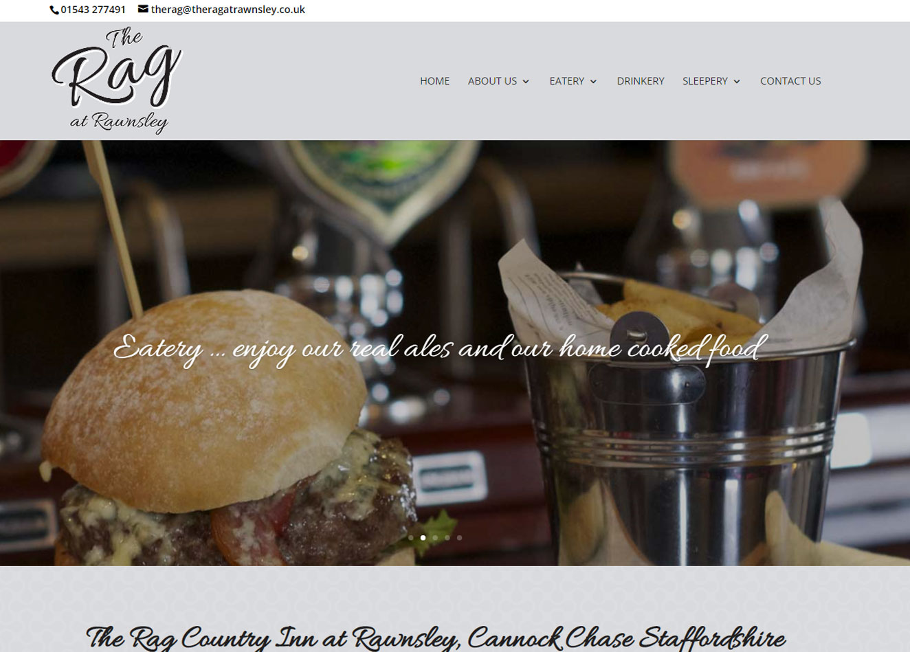 The Rag Pub Website Design The Rag Pub Website Design